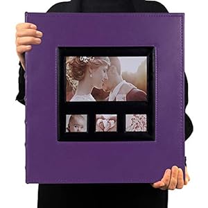 RECUTMS Fotoalbum 600 Fotos Schwarze Seiten