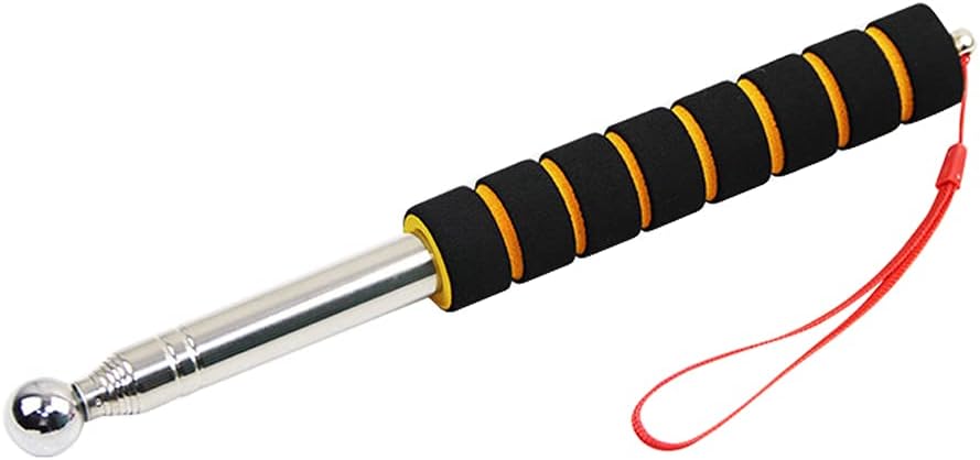 NA Sound Detection Hammer, Adjustable, Silver, 0.134kg, Rubber Handle, 130cm Length