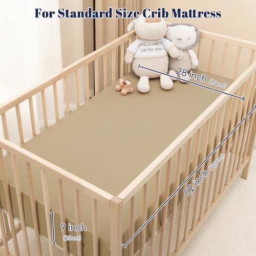 Image of PHF 3 Pack Soft Pet Dogs Crib Sheets Fitted, Comfy Breathable Baby Sheets for Boys Girls, 28x52 Inches Fits Standard Crib and Toddler Mattresses, Pet Dogs