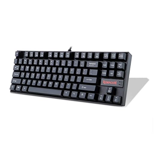 Gaming Keyboard Mechanical Keyboard K552-N KUMARA by Redragon 87 Key Mechanical Computer Keyboard with Blue Switches for PC Gaming Compact ABS-Metal Design (No Backlight)