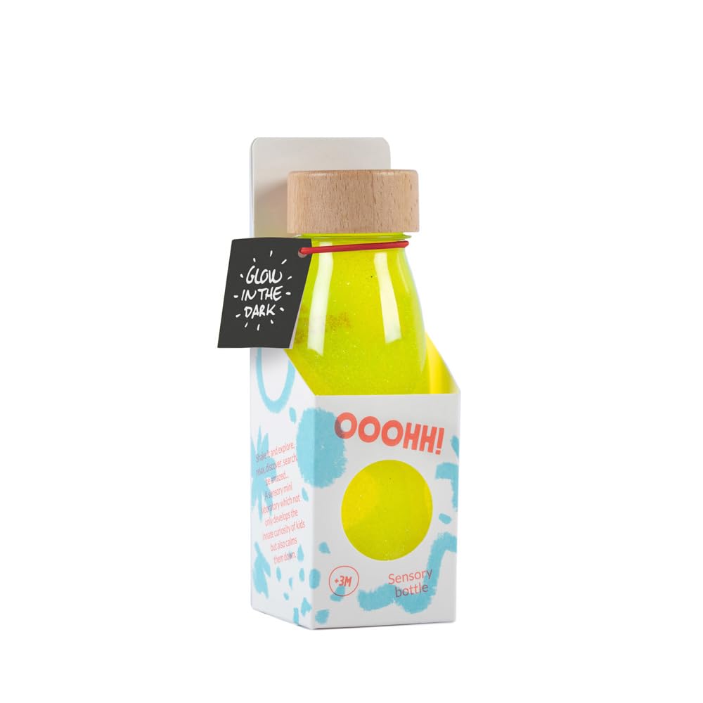 Petit Boum Bouteille sensorielle Float Jaune Fluo