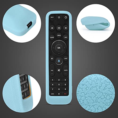 Luminous Blue Remote Case For Verizon Fios Tv One Voice Remote Control 2019 - Mg3-R32140B Vrc4100 Ble Remote Shockproof, Washable, Skin-Friendly, Anti-Lost With Loop (Glow In Dark Blue) #TOP2