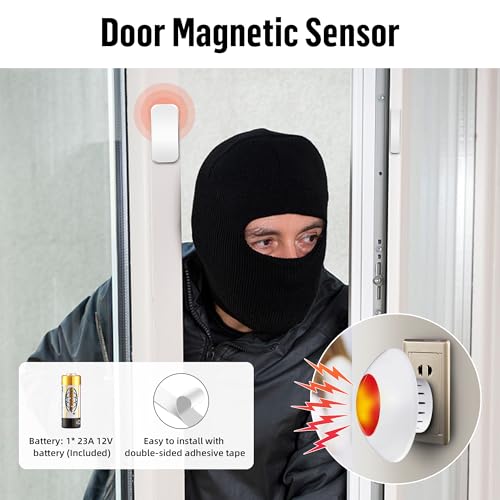 Wireless Home Security System with Siren and Remote Control for House Alarms