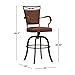 Hillsdale Bridgetown Swivel Tilt Barstool, Aged Bronze Finish