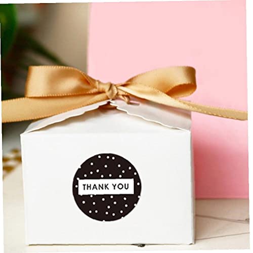 500pcs / Roll Black & White Grazie Stickers 8