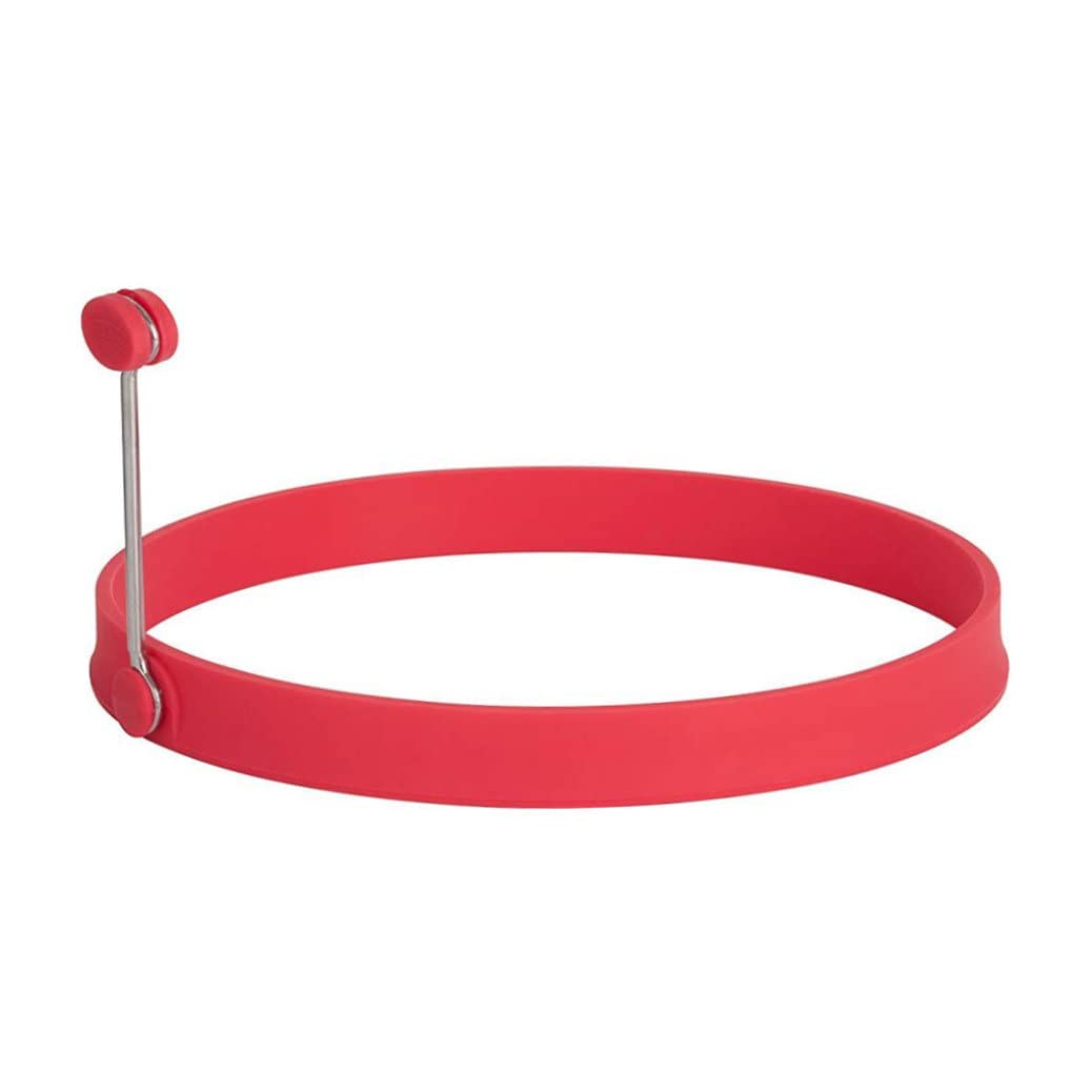 Tsawntd Silicone Pancake Ring 3.9 Inches Round Omelette Ring Mold High Temperature Resistant Egg Fryer omelette mold round nonstick egg silicone fryer