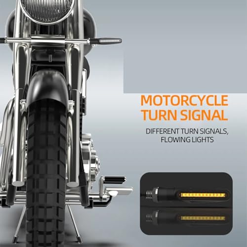 Luces intermitentes de motocicleta de 12V ámbar y parada traseras pack de 2 a 4 piezas 3