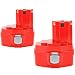 Produktbild 2 X DOSCTT 14,4V 3,0Ah Ni-MH Akku Ersatz für Makita 1420 PA14 1422 1433 1434 1435 1435F 193060-0 192600-1 193062-6 193101-2 193158-3