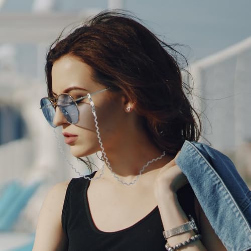 Image of Eyeglass Chain for Women Stylish,Stainless Steel Glasses Strap for Men Women,Eye Glasses Holders Around Neck