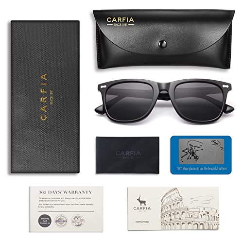 Carfia Polarized Men's Sunglasses Uv400 Protection For Driving Fishing Hiking Golf Outdoor Sport Glasses #TOP6