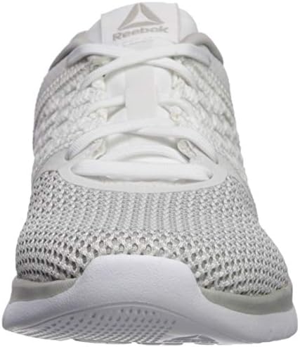 Reebok Women's Print Prime Runner Sneaker, White/Steel, 8 M US | Image 1