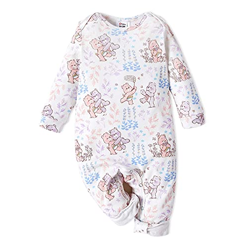 Adoracute By Patpat Care Bears Baby Girl Boy Clothes 3-Pack Long Sleeve Bodysuit Cotton Unisex Baby Rompers Set 3-6 Months #TOP1