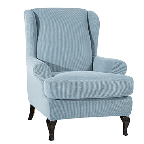 Mejores review On-line Sillones orejeros los mejores 10. 29 Zolyet Fundas para sofá, sillón orejero, Tela elástica, Funda elástica para sofá, poliéster, Licra, Muebles o (Verde té) Verde