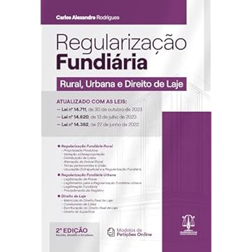 Capa do livro Regularização Fundiária Rural, Urbana e Direito de Laje 2Ed.
