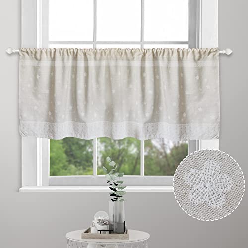 choicehot Landhausstil-Vintage-Beige Gardine Shabby Chicvorhänge...