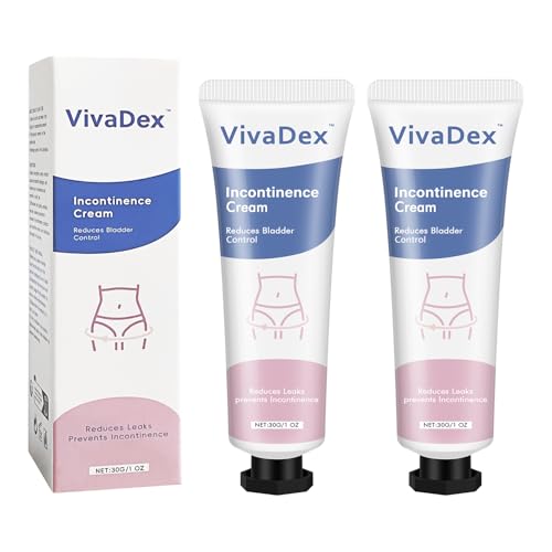 VivaDex Cream Incontinence for Women Skin Protectant Moisture Barrier Gentle Soothing Lightweight Non-Greasy Daily Intimate Skin Care (2PCS)