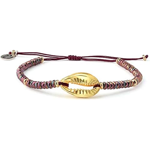 Pulsera Ajustable con Concha de Playa y Cuentas de Cristal KELITCH Cover