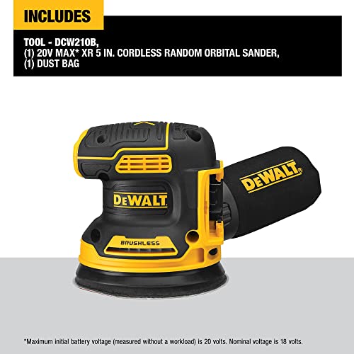 Dewalt DCW210B 20V Max Orbital Sander thumb #14