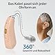 WEIYII Digitales wiederaufladbares Sound Device für ältere Menschen, mit Rauschunterdrückungsfunktion, 32 Kanälen, einstellbarer Lautstärke, Schnellladung