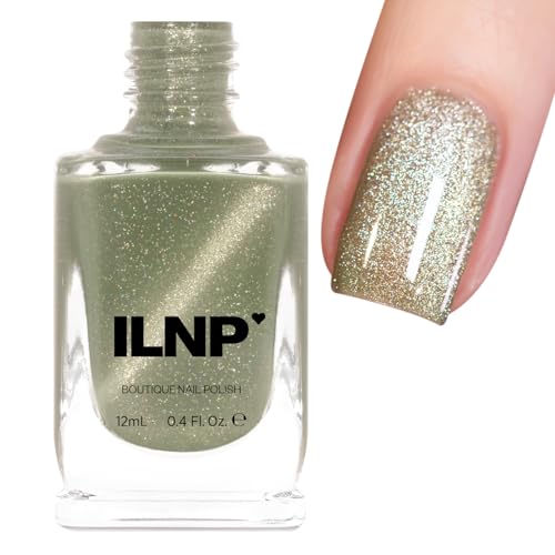 ILNP Velour - Mellow Sage Green Magnetic Holographic Nail Polish