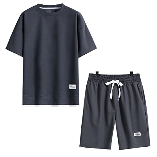 [SUKINANA] TVc Y ㉺Zbg C[h X|[cEFA K ʋC  ĕ  W[W ㉺ Zbg n (JP, At@xbg, 2XL, O[)