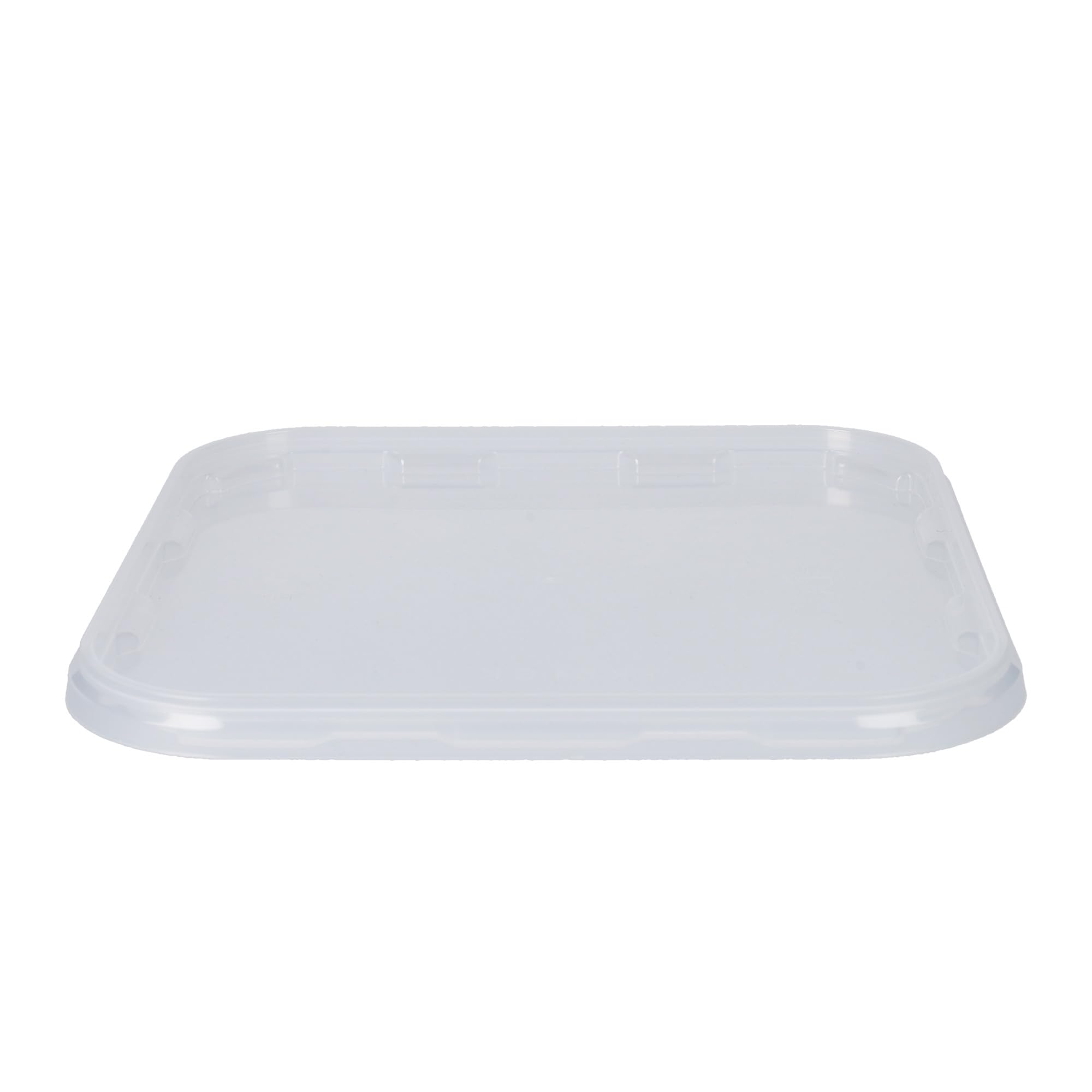 FixedByU Secchio con coperchio, 10 pezzi, 5 l, trasparente, quadrato, in plastica, per uso alimentare, ermetico e stabile, secchio vuoto, manico e coperchio, per alimenti, adatto per uso alimentare