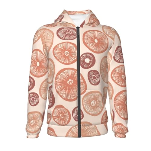 Mushrooms2 Kid Hoodies Boys Zip Up Sweatshirts Girls Pullover with Pocket2