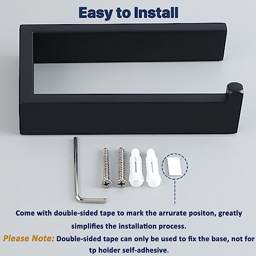 Sayayo GKN2211-B Matte Black Toilet Paper Holder Wall Mount thumb #5
