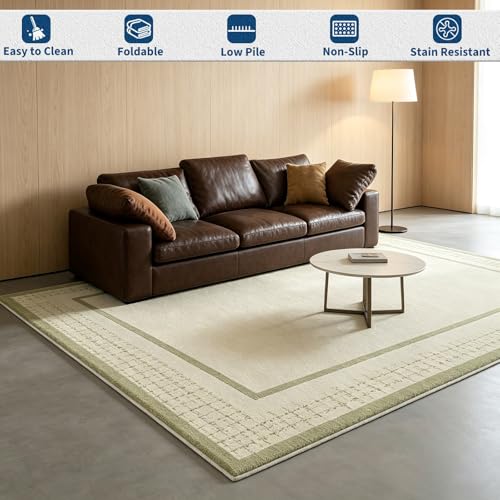 Tapis salon rectangulaire lavable machine et adapté aux animaux