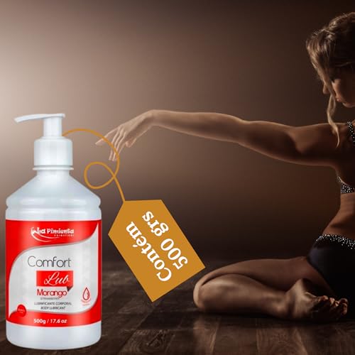 Lubrificante Comfort Lub 500g Sabor Gel Grande Base D'Água Maior do Mercado La Pimienta Excitante d