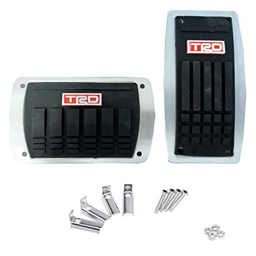 Oshotto 2 Pcs SC-052 Non-Slip Automatic Transmission Car Pedals Kit Pad Covers Set for All Cars Black
