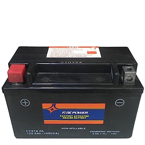 Scooter Maintenance Free Sealed Battery, fits most Lance Cabo 50,PCH 50,