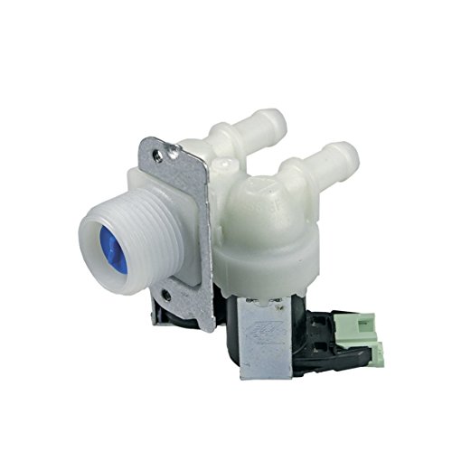 Magnetventil Einlaufventil Füllventil 2fach 180° 11mmØ Waschmaschine Original Whirlpool Bauknecht 481228128468 auch Balay Bosch Constructa Cylinda