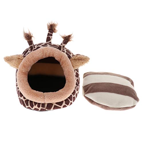 SM SunniMix Schattig klein dier hol warm flanel voor chinchilla cavia's ratten muizen hamsters giraf - Image 8