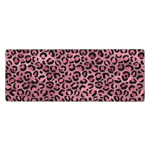 Tapis de bureau rose léopard pour embellir votre espace PC