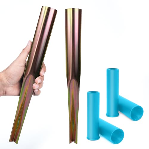 Flatro Pack of 2 Rotary Washing Line Spike with 2x Plastic Adapters (32mm & 40mm) | Multi-Fit Garden Ground Spike to Fit Standard Poles up to 50mm | Rust-Resistant Galvanised Washing Line Spikes