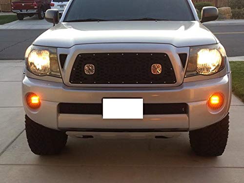Ijdmtoy (2 Amber Yellow 3-Inch Flush Mount 24W Cree Led Pod Lights Compatible With Jeep Truck Off-Road Atv 4Wd 4X4, Etc #TOP5