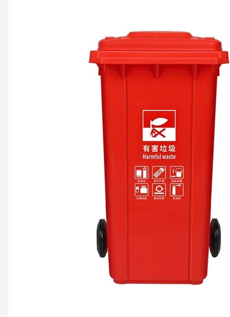 Poubelle de cuisine et jardin 100L rouge pour simplifier le tri de la maison