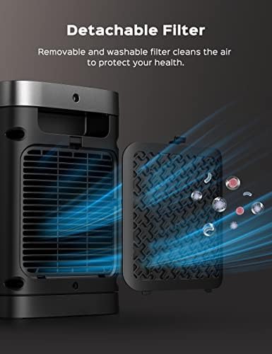 Dreo Space Heater Atom One, 3-Mode 3-Speed 70° Oscillating Electric PTC Ceramic Heater with Thermostat, 1-12H Timer, Remote Control, Overheating & Tip-Over Protection,Energy-Saving-ECO-Mode