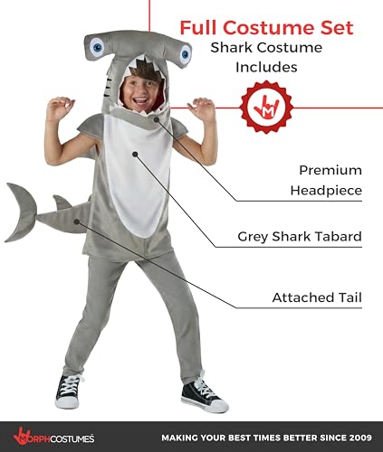 Disfraz de tiburón Morph para niños talla Large miniatura 2