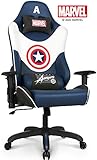 Licensed Marvel Avengers Captain America Superhero Ergonomic High-Back Swivel Racing Style Desk Home Office Executive Computer Video Gaming Chair with Headrest and Lumbar Support, Neo Chair