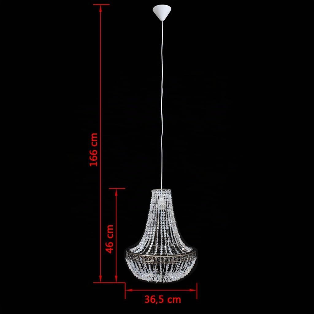vidaXL Lámpara de Araña Colgante, Luz de Techo Decorativo, Candelabro Colgante, Accesorio de Iluminación para Hogar Casa Salón, 36,5 x 46 cm