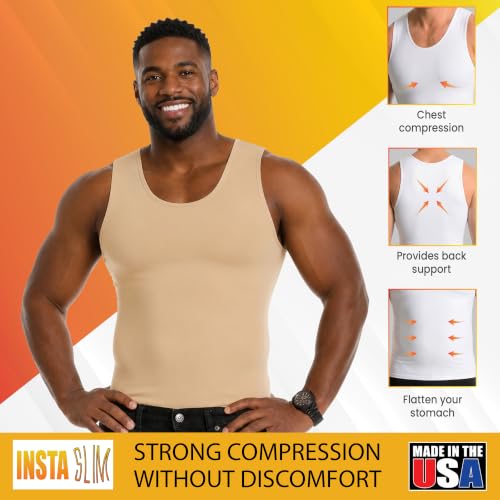 Image of Insta Slim - Made in USA 3 Pack Compression Muscle Tank Body Shapers for