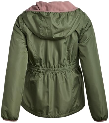 Image of DKNY Girls Fleece Jacket - Polar Fleece Lined Midweight Hooded Anorak Windbreaker - Cozy Outerwear & Winter Jackets for Girls