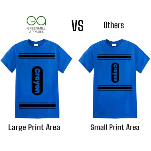 Crayon Tshirt Halloween Costume for Men Women Adult Size | Funny Cool Shirt idea | Graphic tee