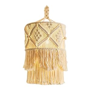 Dytabepl Makramee Boho Lampenschirm Wandbehang