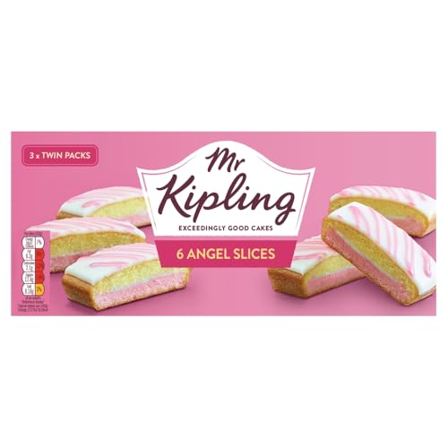 Mr Kipling Angel Cake Slices, 6 Treats – Perfect For Snacking On-the-Go
