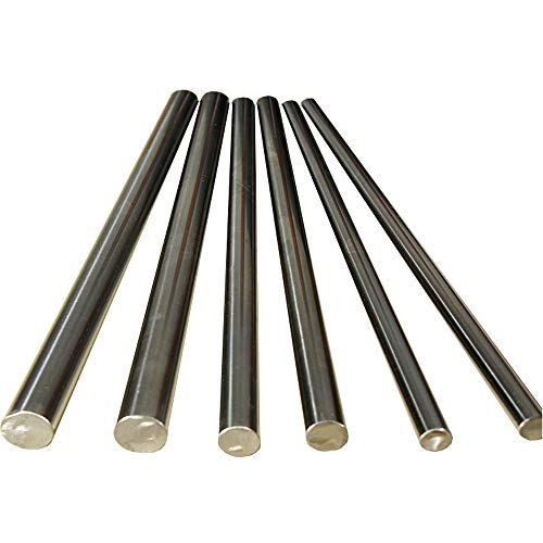 1 PCS 45# Steel Chrome-Plated Rod Hard Shaft Piston Guide Rod Bearing Guide Shaft Light Rod Cylindrical Linear Optical axis WCS8x500mm Without Slider