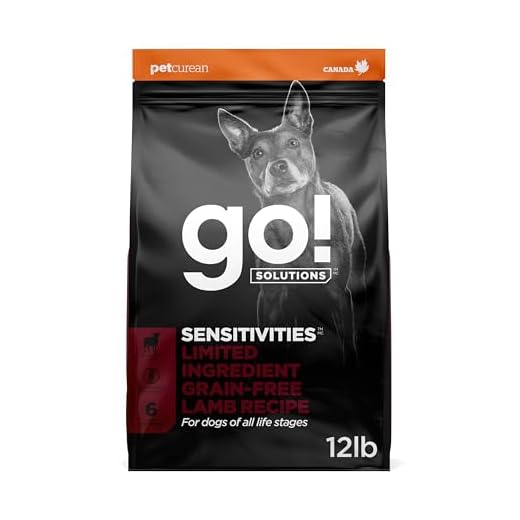 Go! Solutions Sensitivities Limited Ingredient Lamb Grain-Free Dry Dog Food, Chicken-Free Kibble Made by Experts for Sensitive Stomachs & Food Allergies, for Puppies, Adults, & Seniors, 12 lb Bag