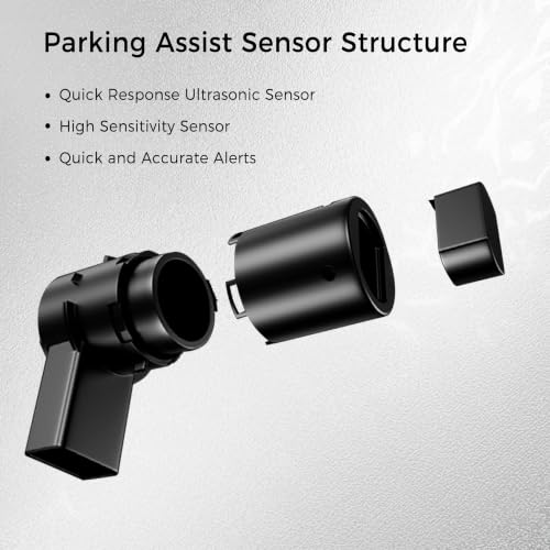 Image of Parking Assist Sensor 6-Pin Replacement for Toyota RAV4 Tacoma Tundra | Robust weather-resistant ABS housing for reliable outdoor parking detection.